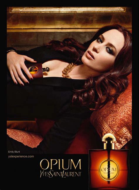 ysl opium pubblicità|Emily Blunt takes you behind.